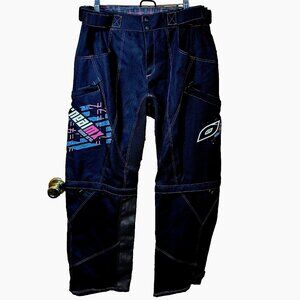 O'Neal MX Apocalypse Zip-Off Moto Pants Women’s 9/10 Black Pink Racing Gear